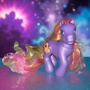 My Little Pony G3 Dibble Dabble Artist Palette Jewel Purple Pink PB1